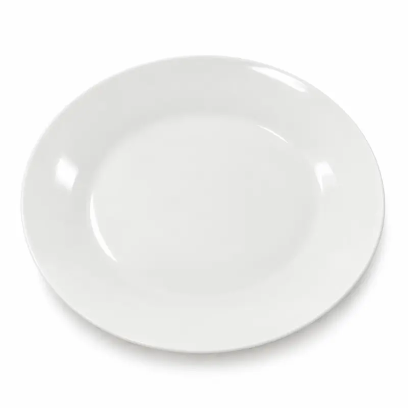 Talerz obiadowy porcelanowy 26 cm biały okrągły S879