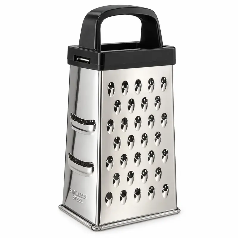 Tarka czterostronna Kitchen Mate 15 cm z czarnym uchwytem