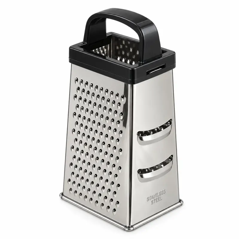Tarka czterostronna Kitchen Mate 15 cm z czarnym uchwytem