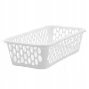 KOSZYK PLASTIKOWY ORGANIZER 20X10 CM KAJA 1 BIAŁY