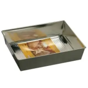 Blacha fakturowana z wyjmowanym dnem  36 x 24,5 x 6 cm SNB