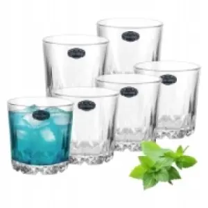 KOMPLET 6SZT SZKLANEK DO NAPOJÓW DRINKÓW WHISKY SZKLANKI 280ML PREZENT