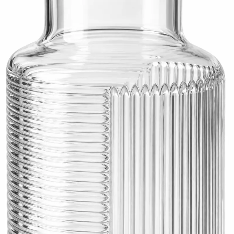 Karafka do wody i napojów 1200 ml HLH887Y z żłobionym wzorem