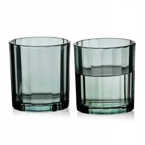 Szklanki ELISE STRIPES zielone w pasy 310 ml komplet 4 szt.