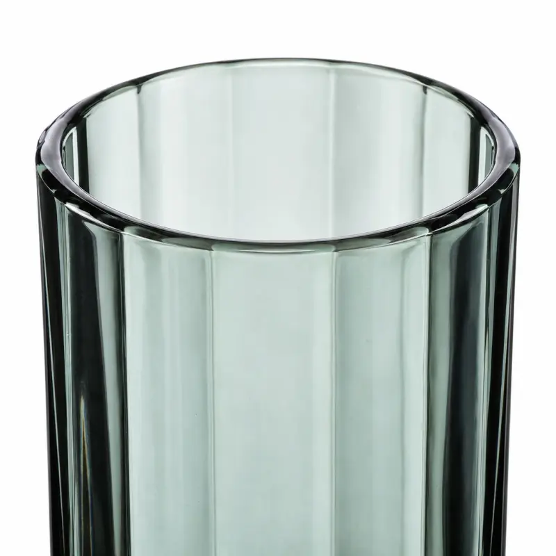 Szklanki wysokie ELISE STRIPES 360 ml zielone w pasy komplet 4 szt.
