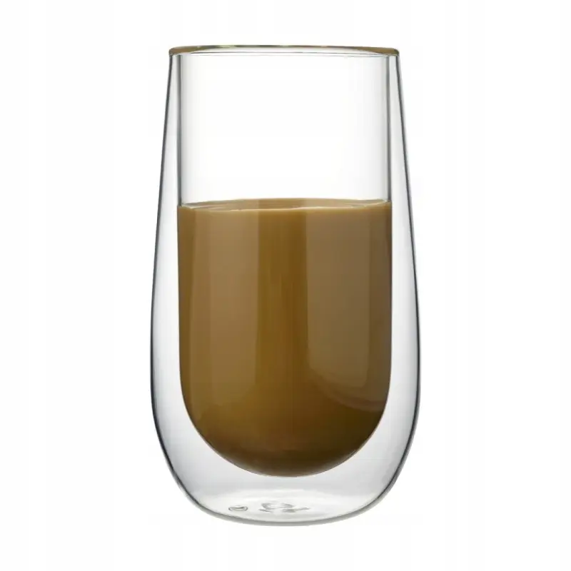 Szklanki PETER 400 ml ze szkła borokrzemowego, podwójne ścianki, 2 szt.
