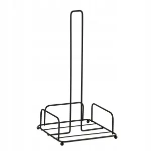 Stojak na ręcznik papierowy MODERN KITCHEN metalowy czarny 31 cm