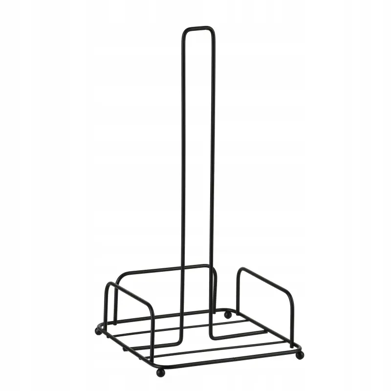 Stojak na ręcznik papierowy MODERN KITCHEN metalowy czarny 31 cm