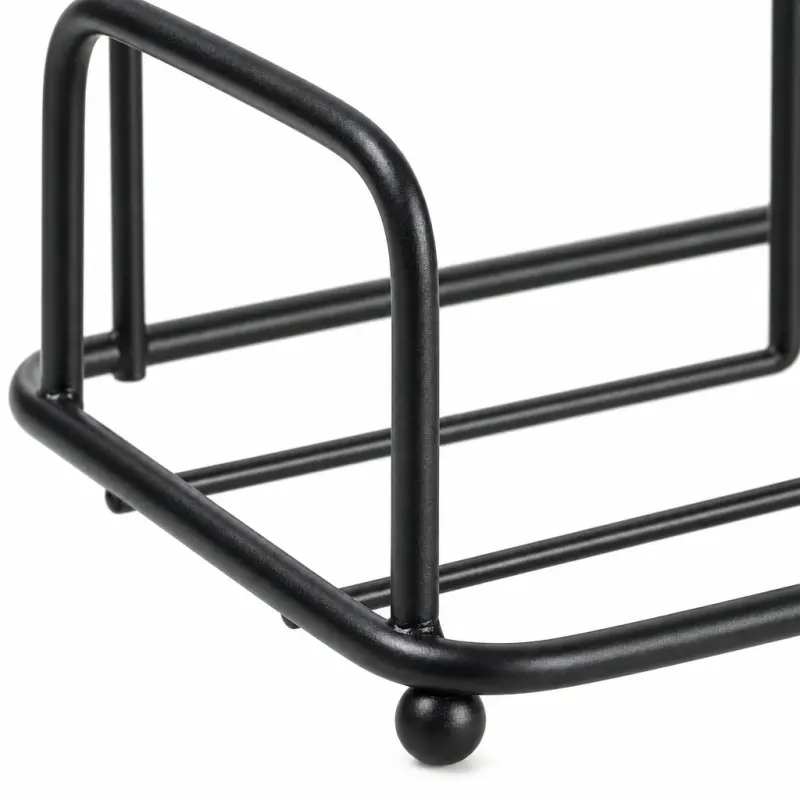 Stojak na ręcznik papierowy MODERN KITCHEN metalowy czarny 31 cm
