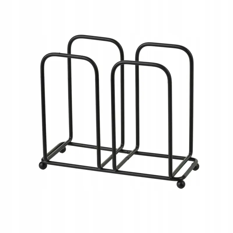 Serwetnik metalowy czarny MODERN KITCHEN ażurowy