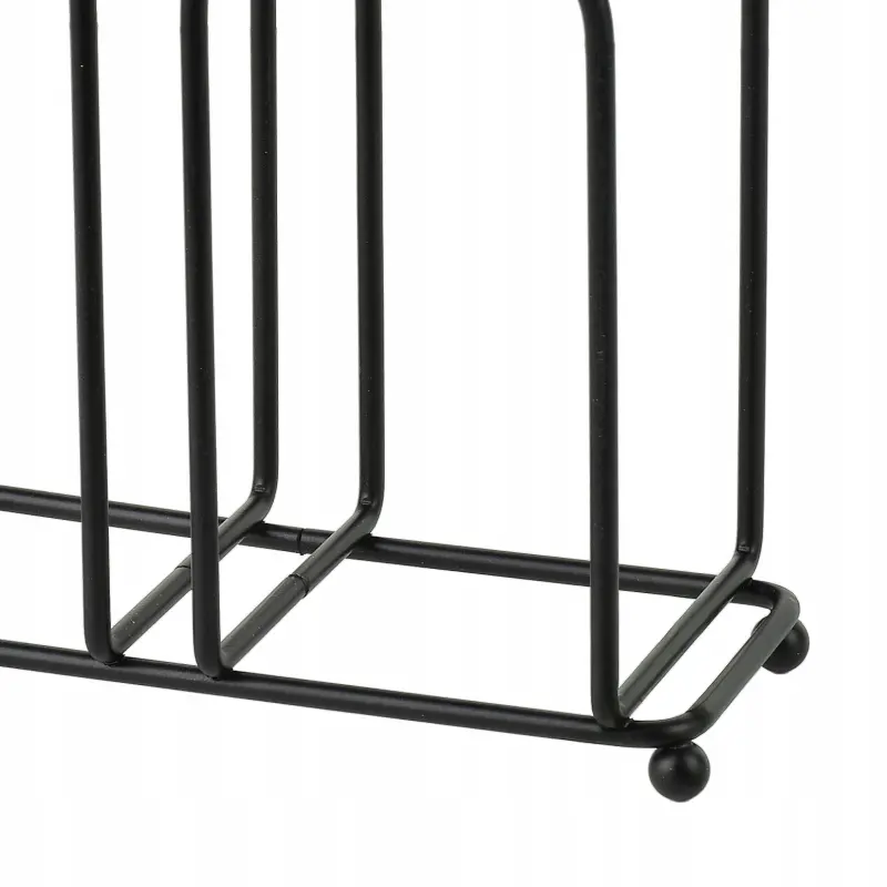 Serwetnik metalowy czarny MODERN KITCHEN ażurowy
