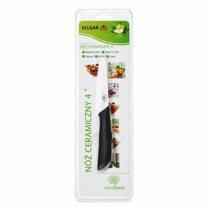 Nóż kuchenny ceramiczny Selgar 4" w blistrze