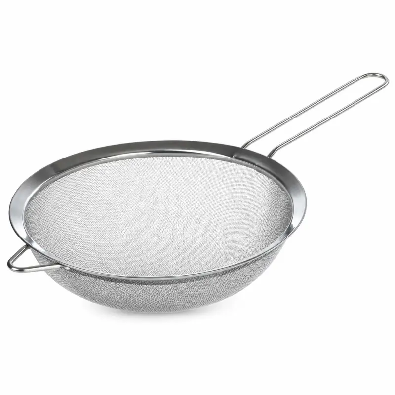 Sitko kuchenne ze stali nierdzewnej 16 cm z uchwytem