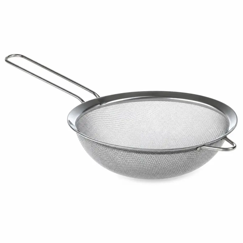 Sitko kuchenne ze stali nierdzewnej 16 cm z uchwytem