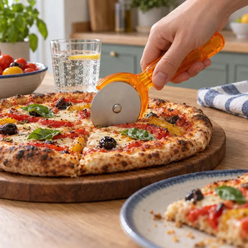 Nóż do pizzy z kolorowym uchwytem 1 szt. mix kolorów