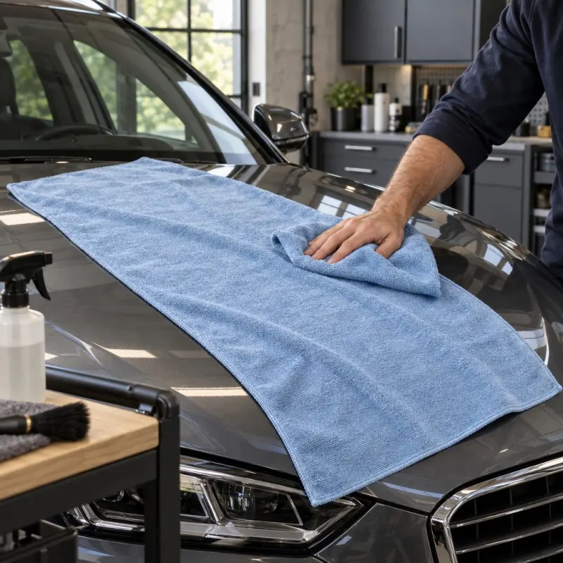 Ścierka z mikrofibry Koko CAR 60 × 120 cm do samochodu niebieska