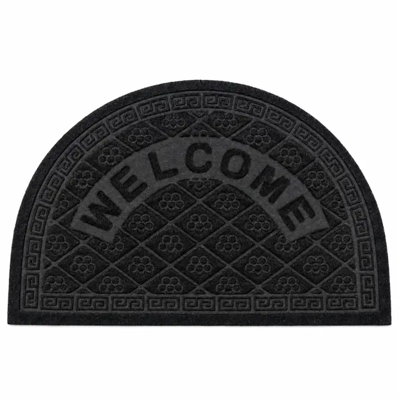 Wycieraczka półokrągła WELCOME z ozdobnym wzorem, 1 szt.