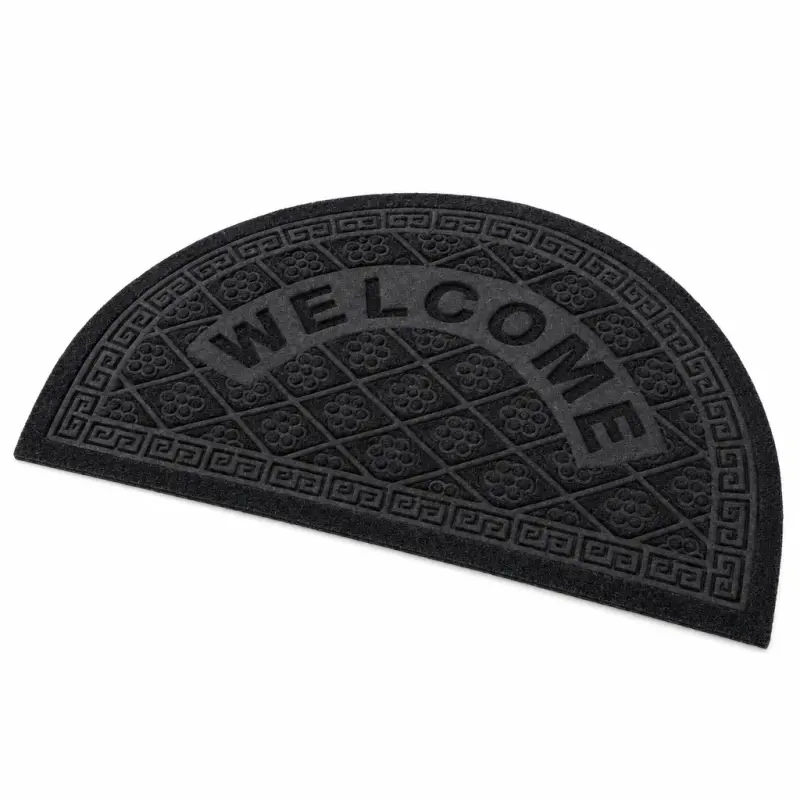 Wycieraczka półokrągła WELCOME z ozdobnym wzorem, 1 szt.