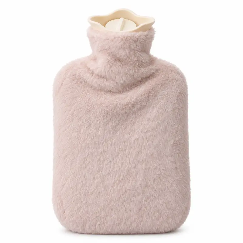 Termofor wodny 1000 ml w puszystym pokrowcu, losowy kolor