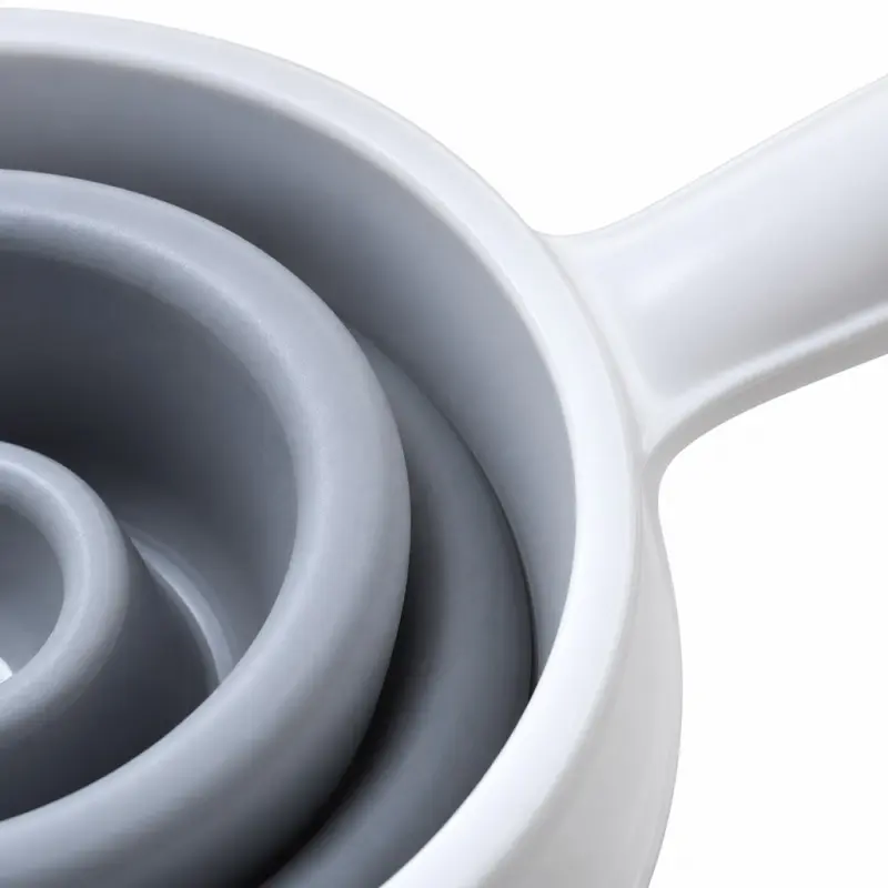 Lejek składany Bee Home AK 701 z uchwytem biało-szary 12,5 cm