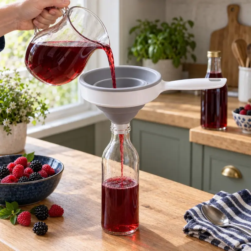 Lejek składany Bee Home AK 701 z uchwytem biało-szary 12,5 cm