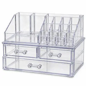 Organizer na kosmetyki Bee Home z 3 szufladami przezroczysty
