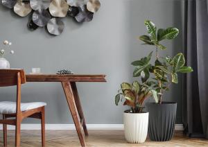 Doniczka Mira 30 cm Eko recykling biała