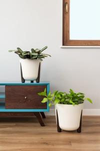 Donica 34 cm FRIDA biała ECO RECYCLED 2387